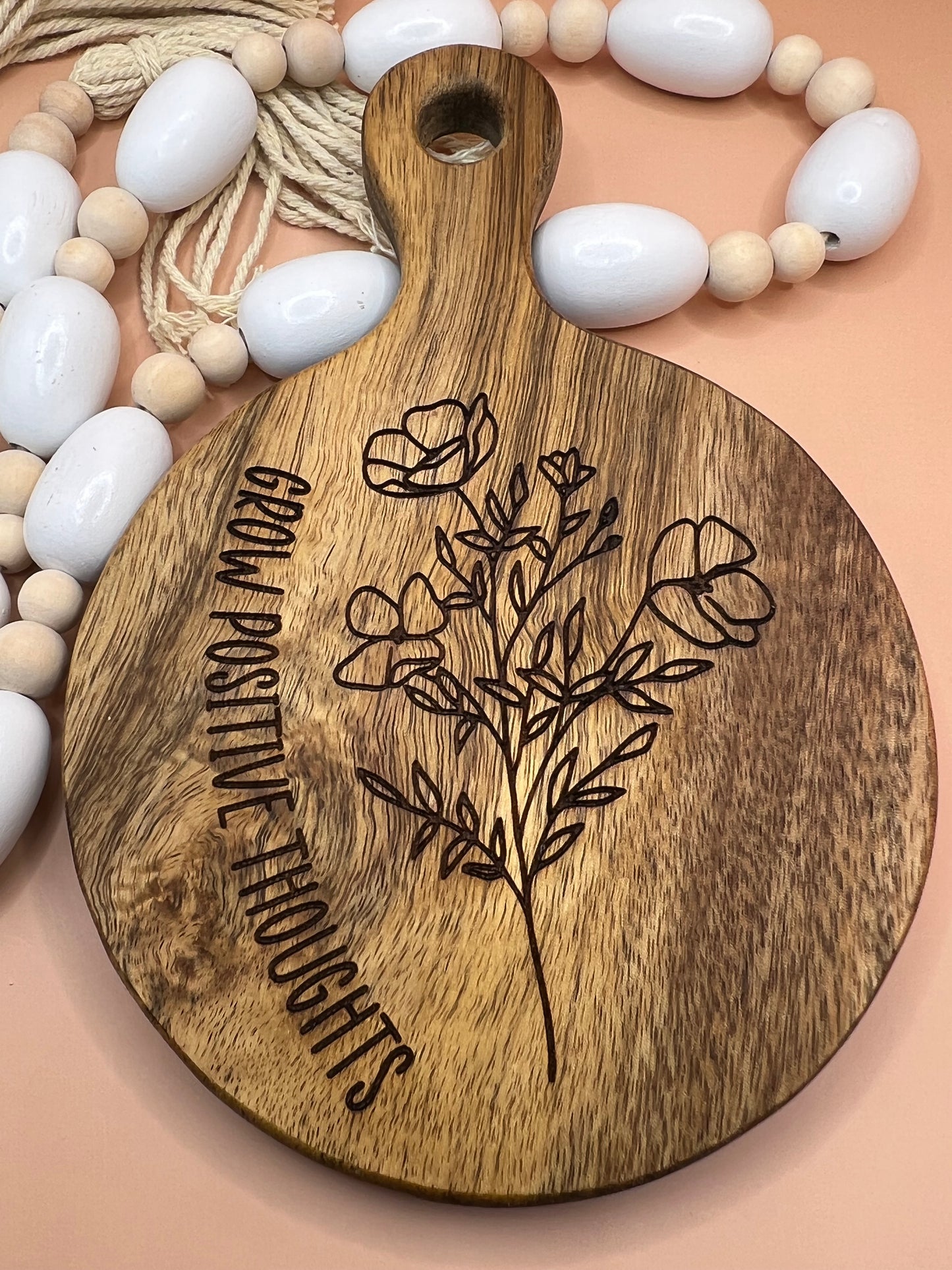 Charcuterie Board/Mini/Grow Positive Thoughts