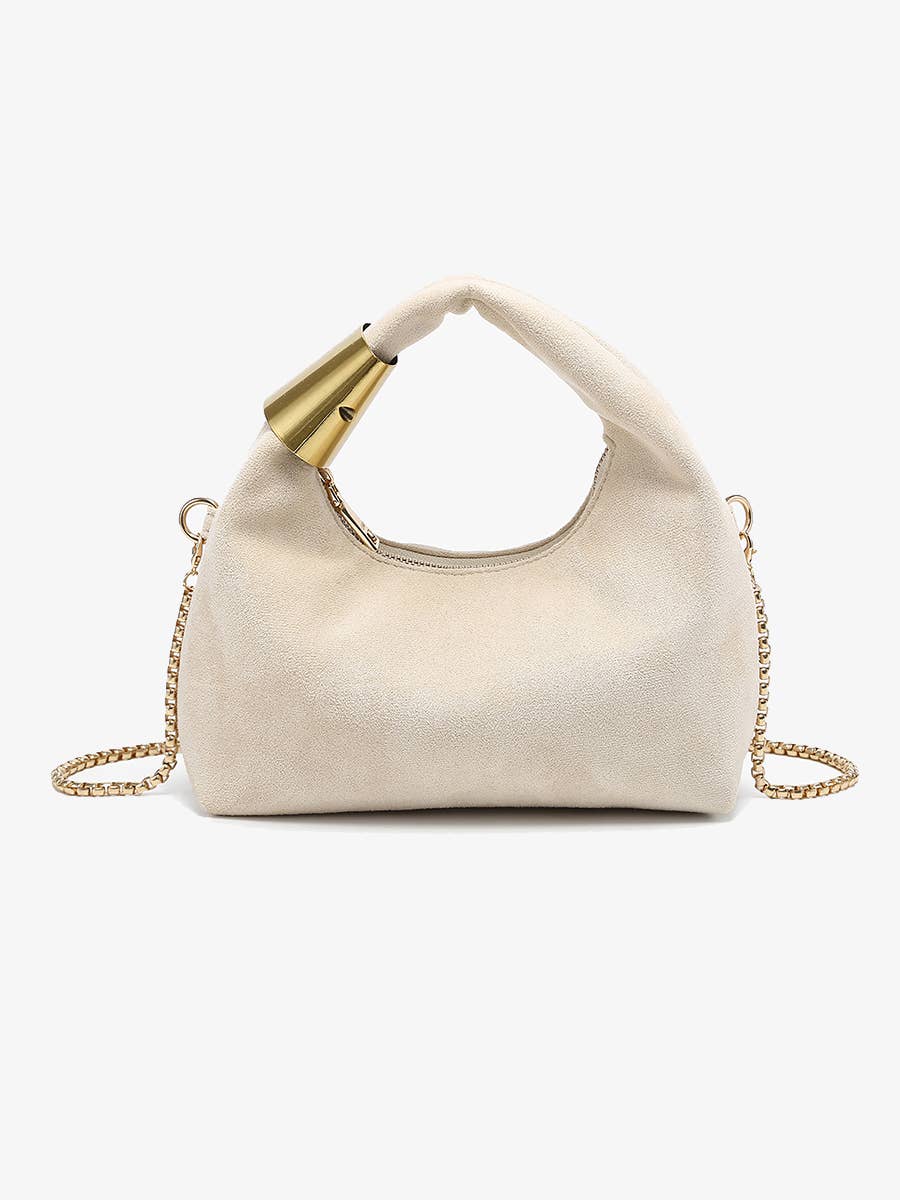 JN2771 London Soft Suede Top Handle Crossbody Bag: Olive