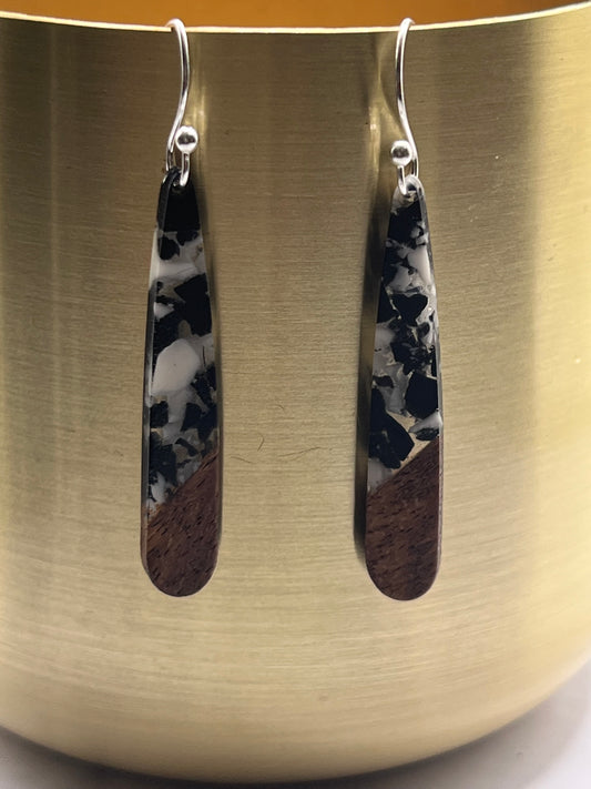 Wood Resin Earrings