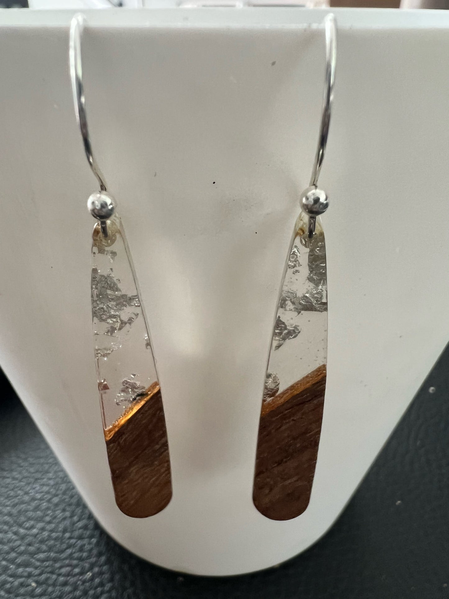 Wood Resin Earrings